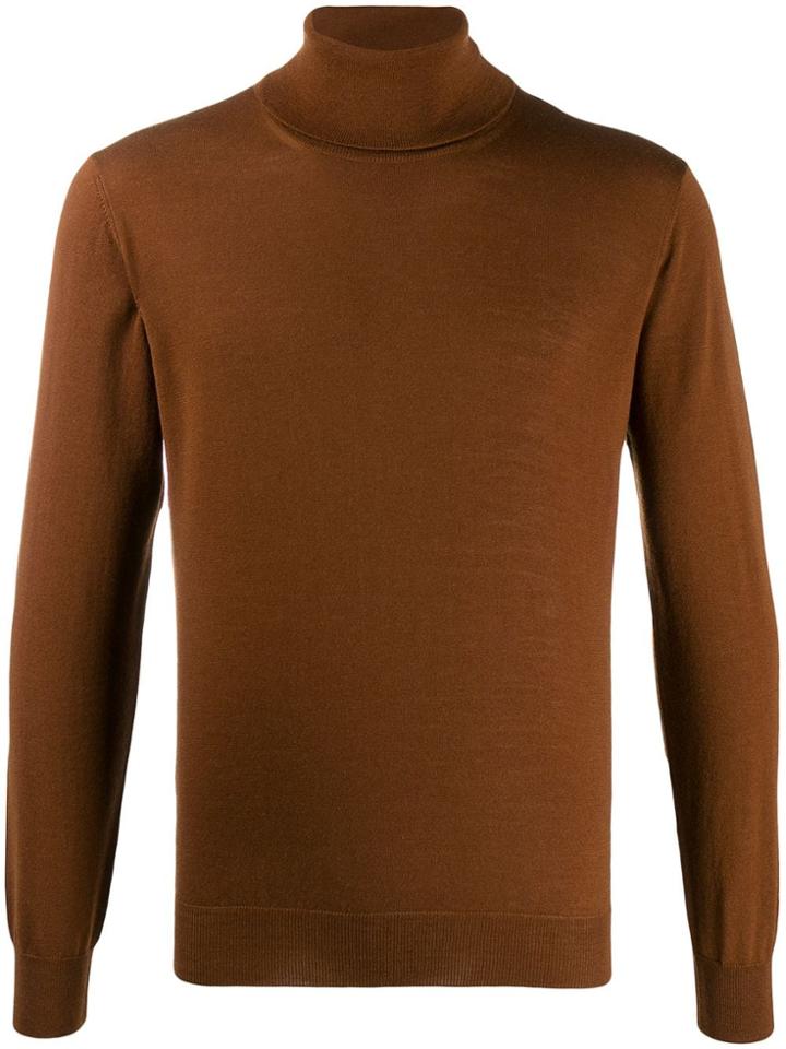 Altea Gauge 14 Turtleneck Jumper - Brown