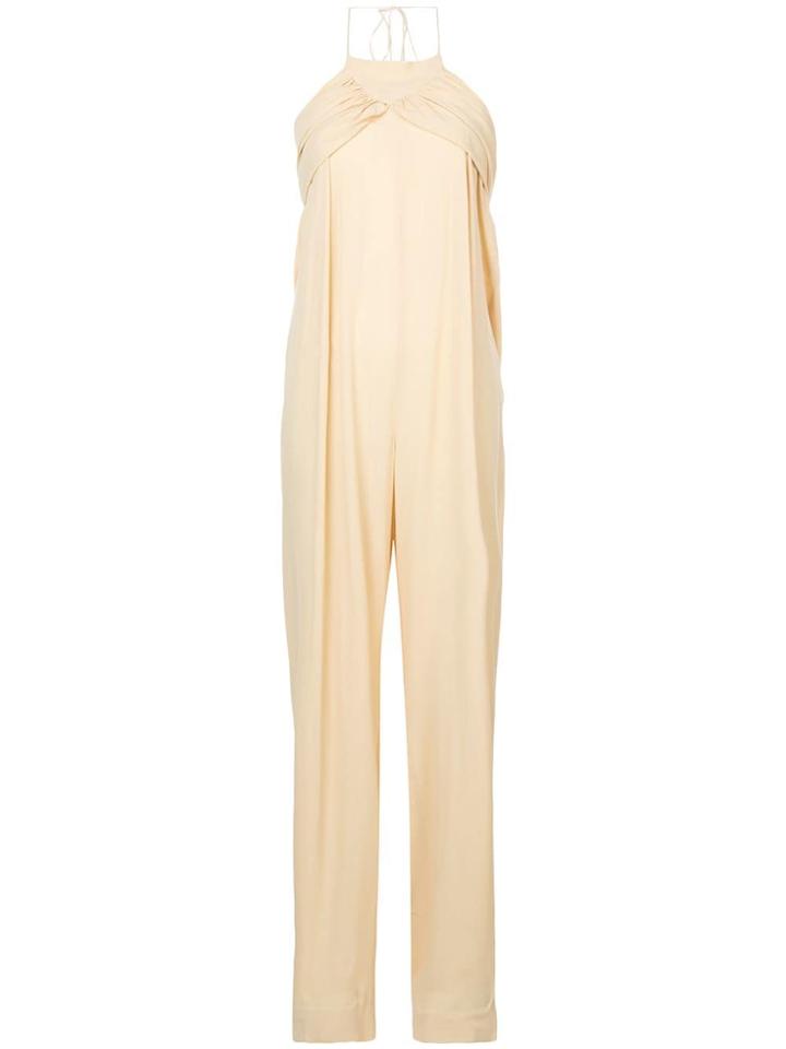 Jacquemus Halter Neck Jumpsuit - Yellow