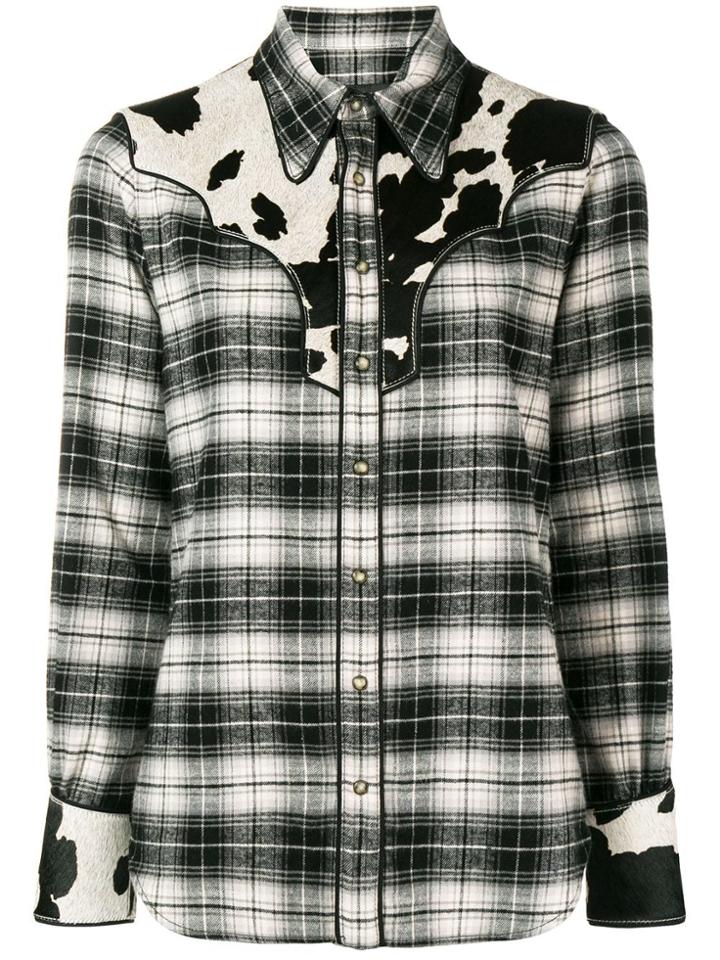 Dsquared2 Kids Check Print Cowboy Shirt - Black