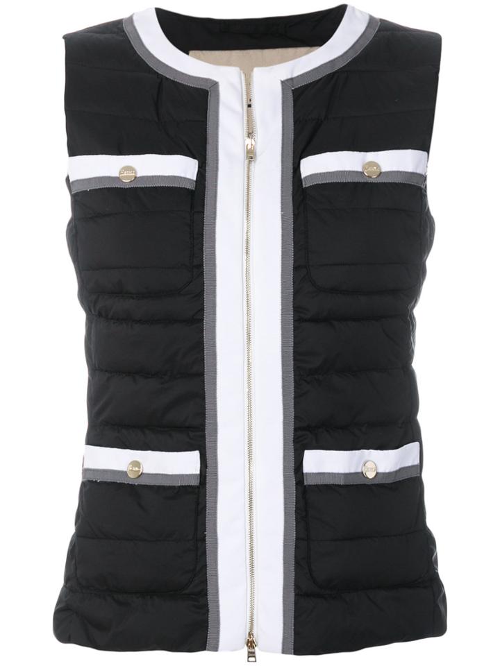 Herno Collarless Padded Gilet - Black