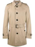 Burberry Classic Coat, Men's, Size: 52, Nude/neutrals, Cotton/viscose