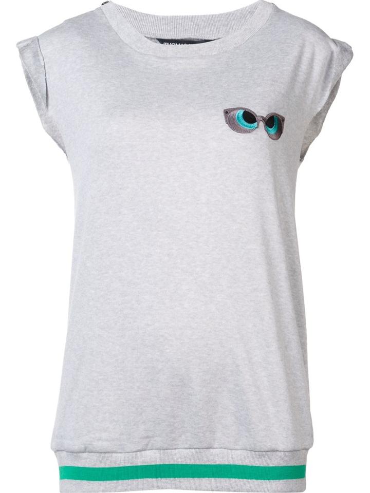 Thomas Wylde 'one Heart' Tank, Women's, Size: Large, Grey, Polyester/modal