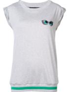 Thomas Wylde 'one Heart' Tank, Women's, Size: Large, Grey, Polyester/modal