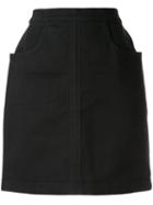 Chanel Pre-owned Straight-fit Mini Skirt - Black