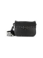 Valentino Valentino Garavani Rockstud Rolling Shoulder Bag - Black
