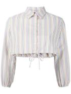 Lisa Marie Fernandez Striped Cropped Shirt