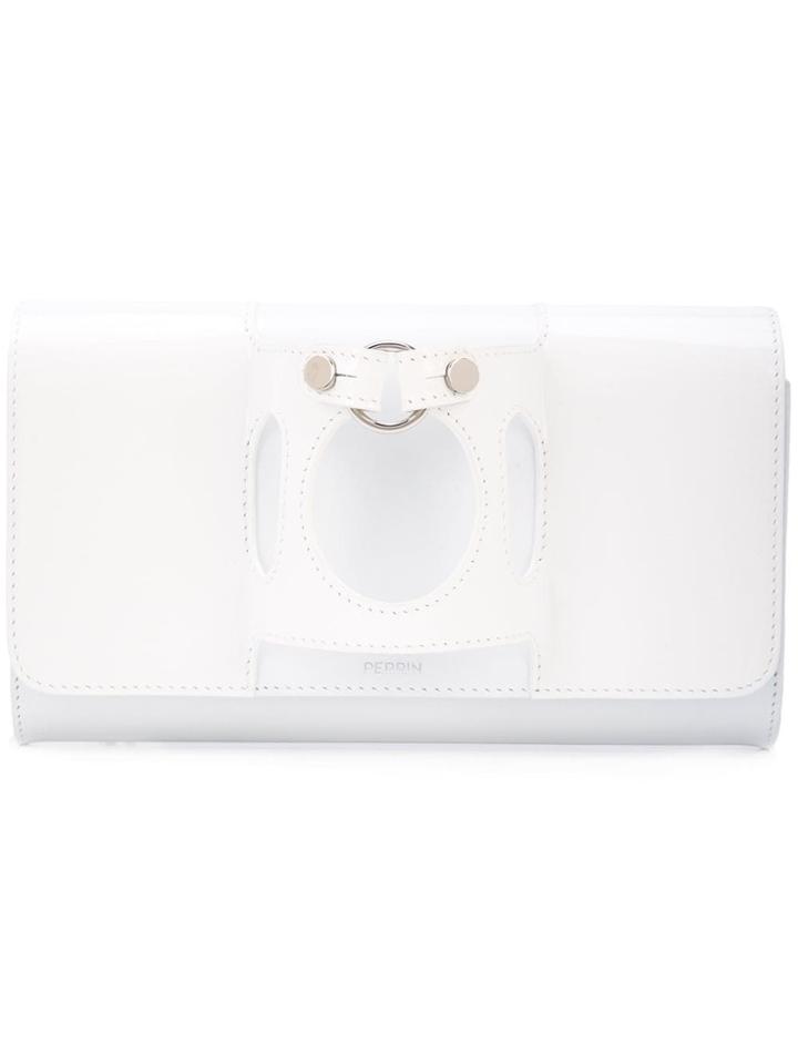 Perrin Paris Le Rond Clutch Bag - White