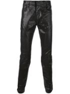 Faith Connexion Waxed Running Jeans, Men's, Size: 32, Black, Cotton/spandex/elastane