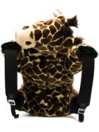 Dolce & Gabbana Faux Fur Giraffe Backpack - Brown