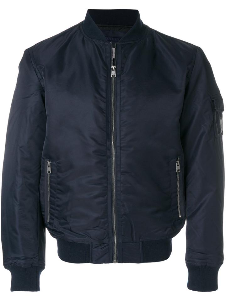 Ck Jeans Zipped Bomber - Blue