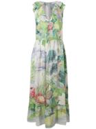 Red Valentino Red Valentino Floral Print Maxi Dress - Green