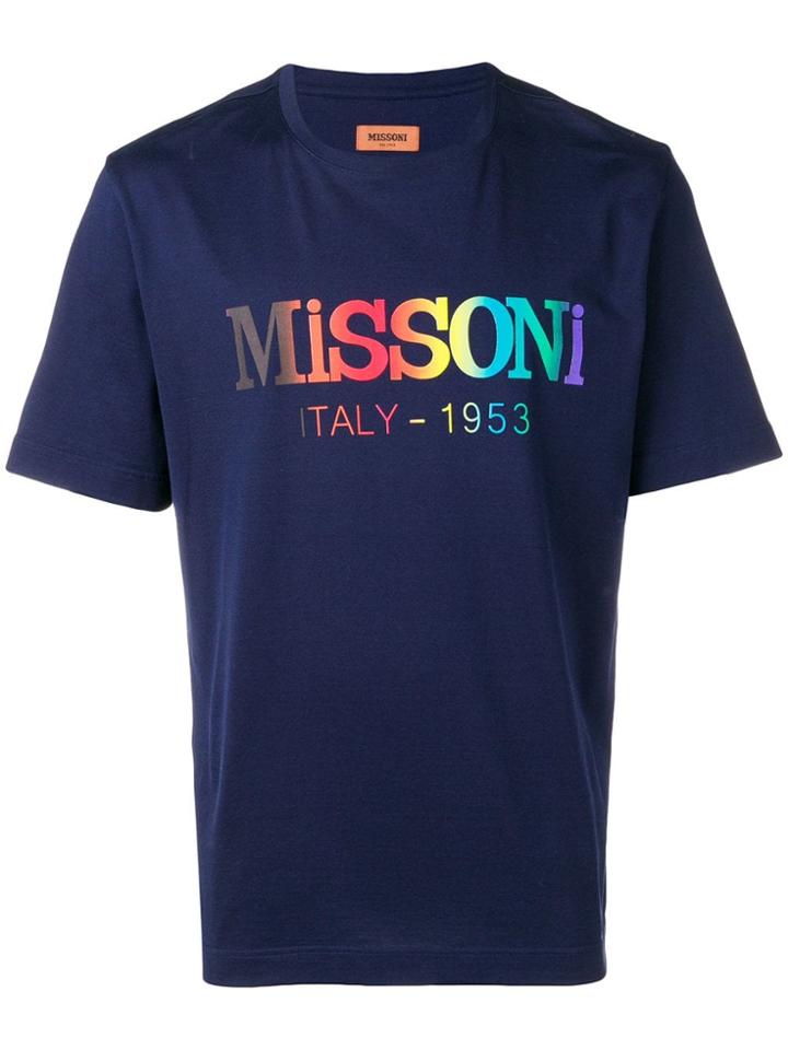 Missoni Print T-shirt - Blue