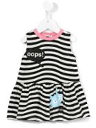 Fendi Kids - Striped Dress - Kids - Cotton/spandex/elastane - 18 Mth, Black