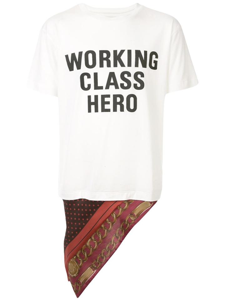 Maison Mihara Yasuhiro Scarf Detail T-shirt - White