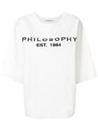 Philosophy Di Lorenzo Serafini Loose Fit Printed T-shirt - White