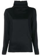 Lorena Antoniazzi Roll Neck Blouse - Black