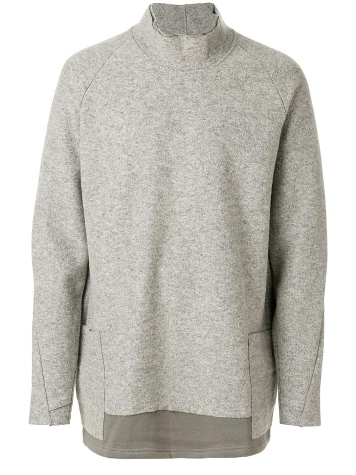 The Viridi-anne Layered Turtleneck Sweater - Grey