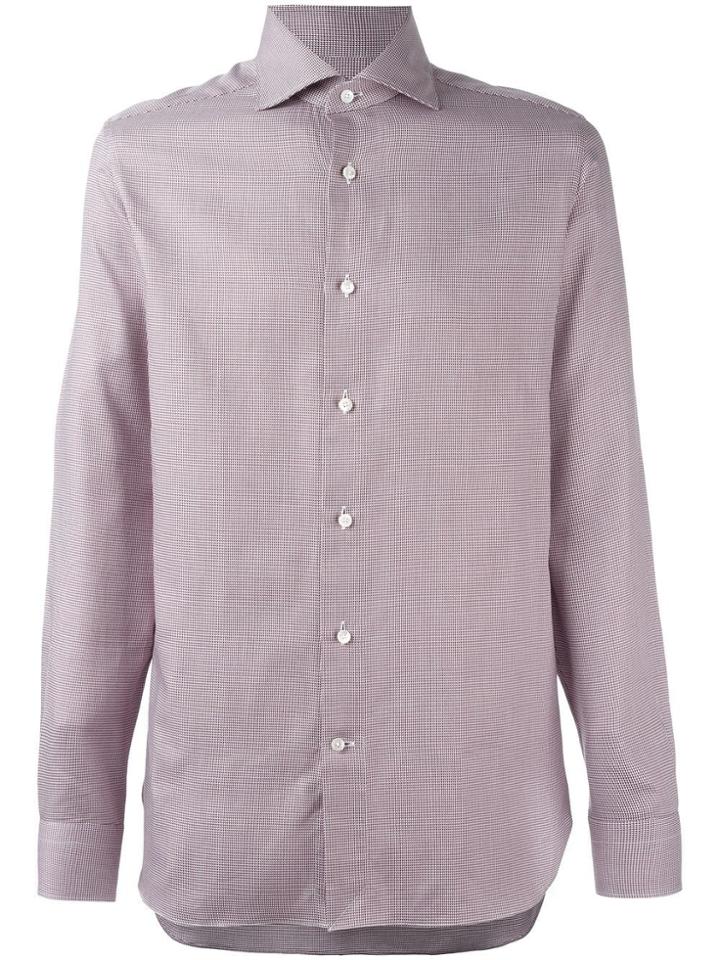Ermenegildo Zegna Micro Print Shirt - Red