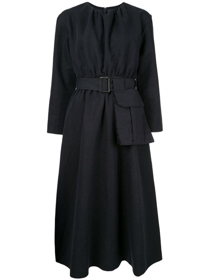Le Ciel Bleu Belted Dress - Blue