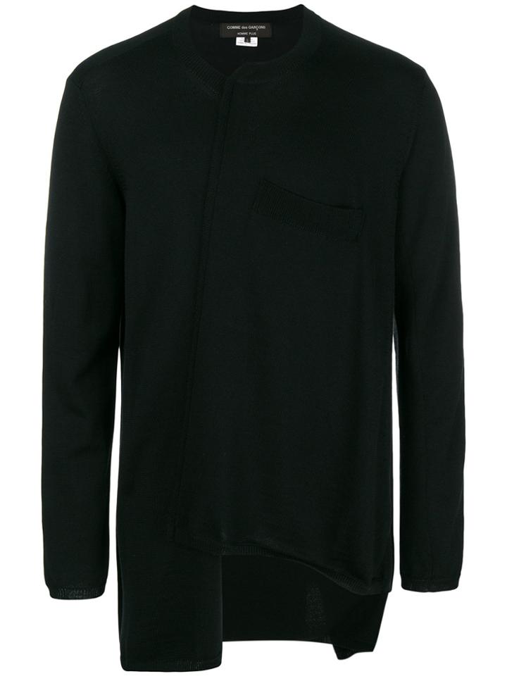 Comme Des Garçons Homme Plus Asymmetric Jumper - Black