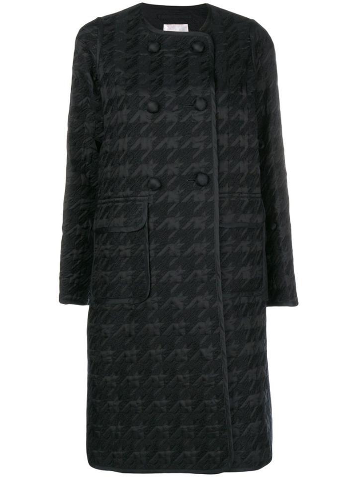 Comme Des Garçons Noir Kei Ninomiya Double-breasted Houndstooth Coat -