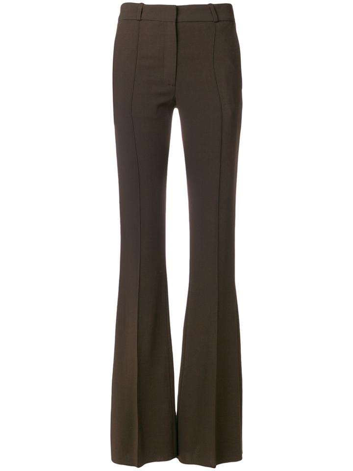 Victoria Beckham Flared Tailored Trousers - Green