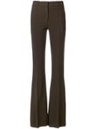 Victoria Beckham Flared Tailored Trousers - Green