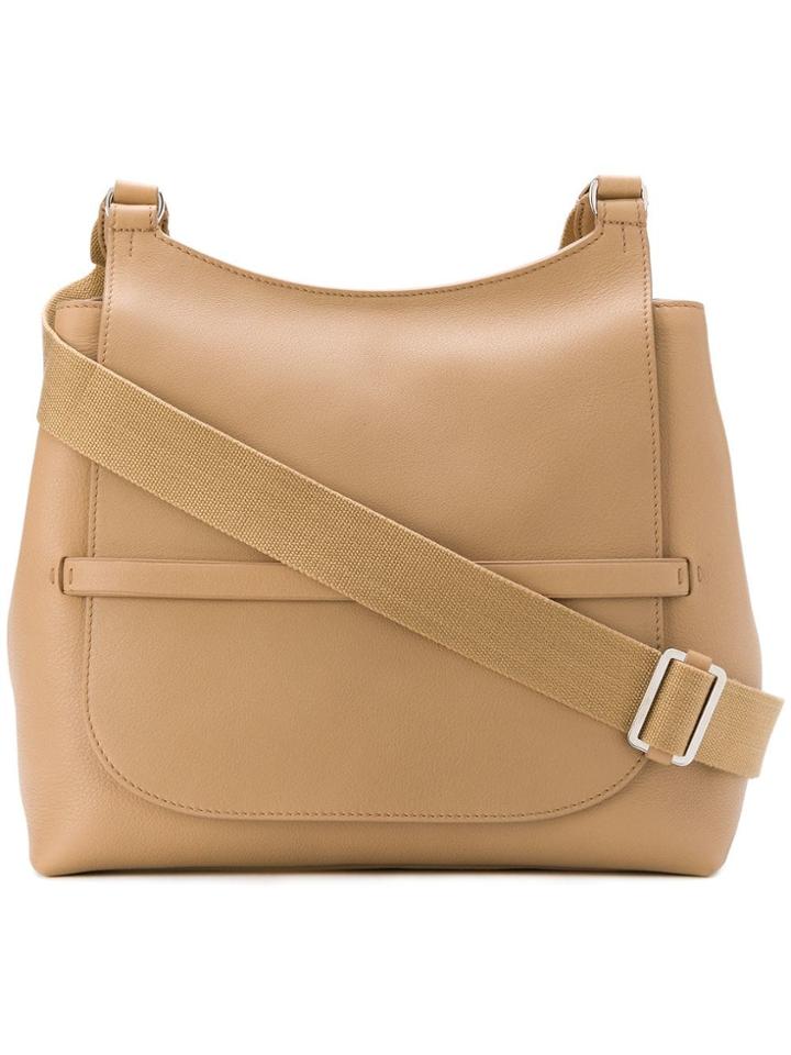 The Row Large Foldover Tote Bag - Brown