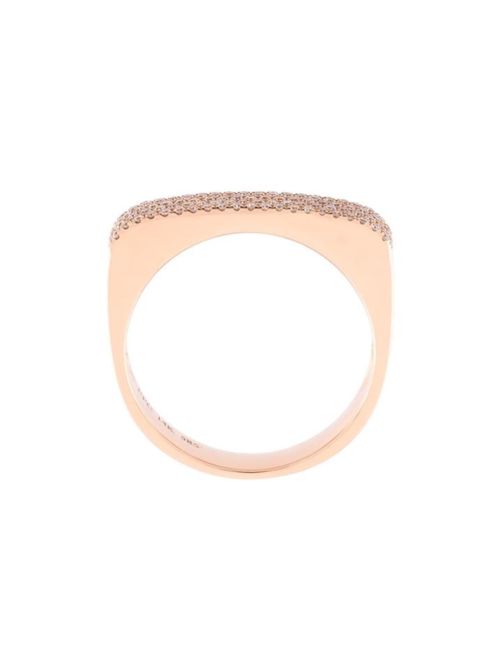 Ef Collection Embellished Ring - Metallic