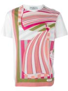 Salvatore Ferragamo Striped T-shirt, Men's, Size: Small, White, Cotton