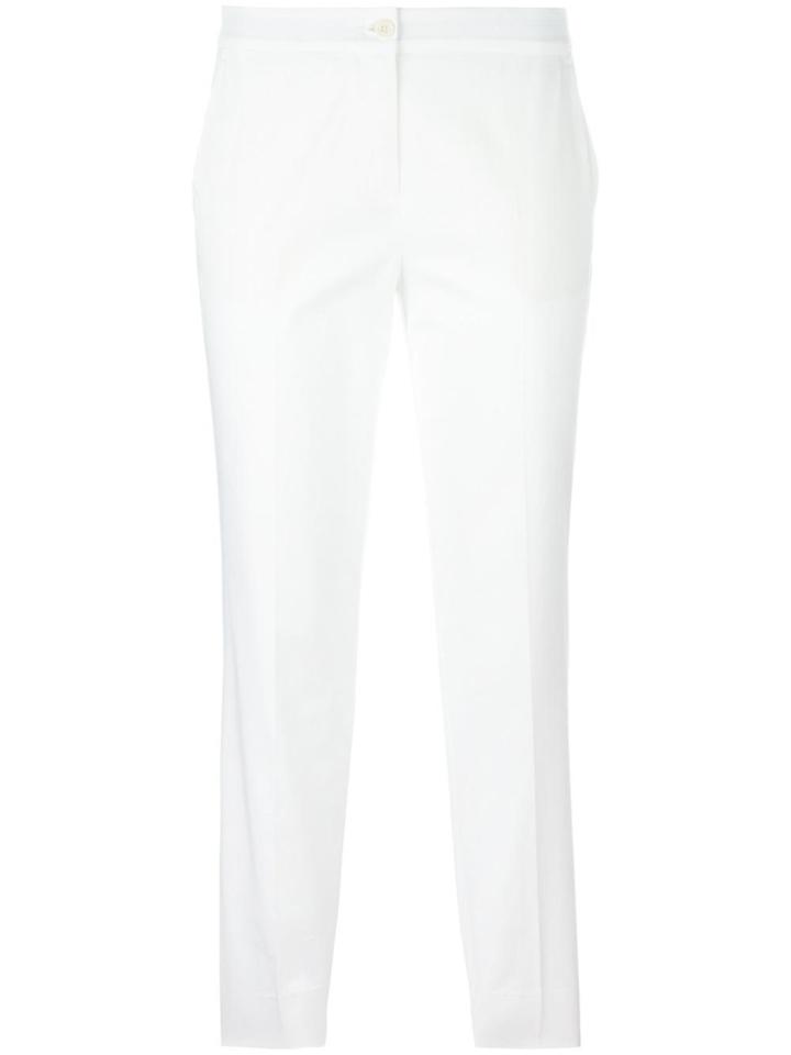 Etro Straight Cropped Trousers - White