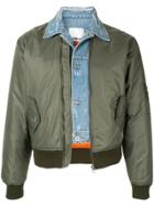 Ground Zero Layered Bomber Jacket - Green