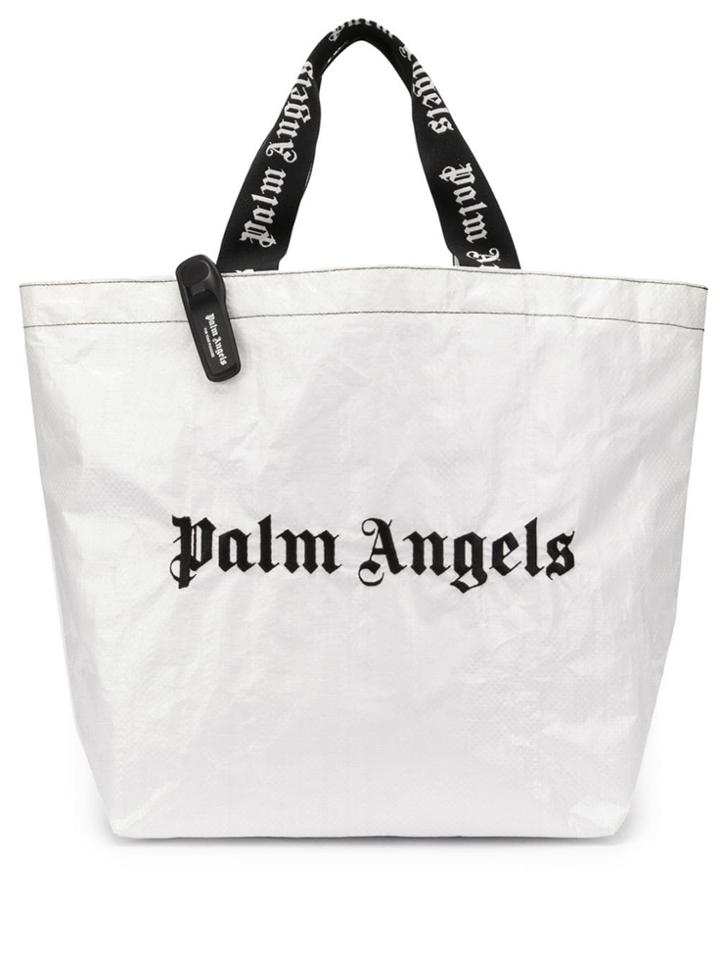 Palm Angels Classic Logo Shopper - White