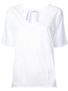 Astraet V-neck T-shirt, Women's, White, Cotton