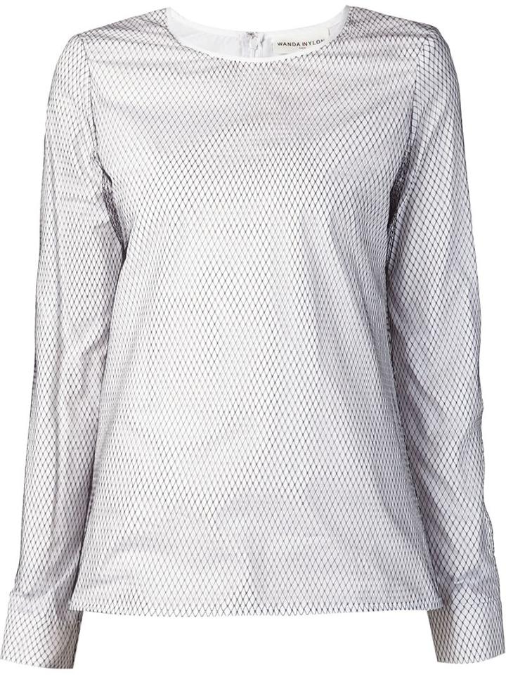 Wanda Nylon Overlay Blouse