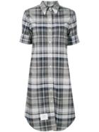 Thom Browne A-line Cotton Shirtdress - Grey