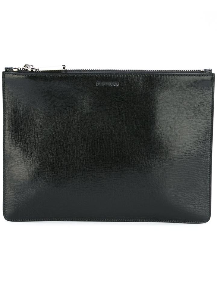 Jil Sander Top Zip Clutch