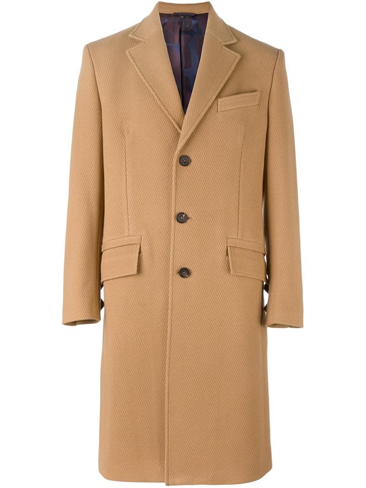 Vivienne Westwood Classic Single Breasted Coat, Men's, Size: 48, Nude/neutrals, Cotton/polyamide/acetate/wool
