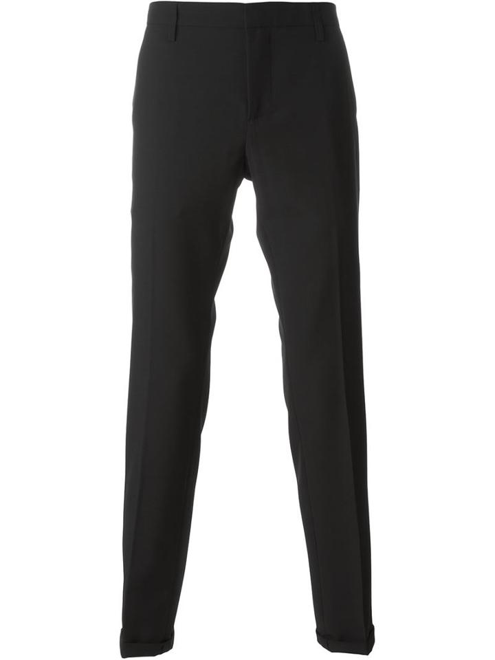 Dondup 'gaubert' Trousers, Men's, Size: 33, Black, Cotton/mohair/virgin Wool