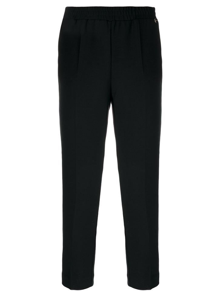 Twin-set Tailored Cropped Trousers - Black