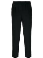 Twin-set Tailored Cropped Trousers - Black