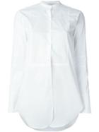 Helmut Lang Band Collar Shirt, Women's, Size: Small, White, Cotton