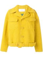 Julien David Oversized Jacket - Yellow