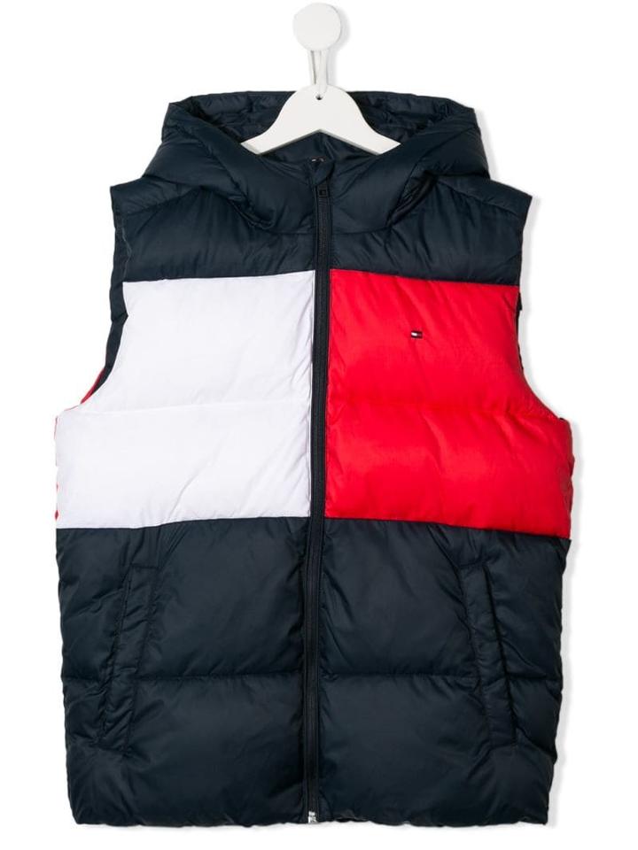 Tommy Hilfiger Junior Logo Gilet - Blue