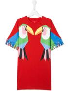 Stella Mccartney Kids Teen Toucan Print T-shirt Dress - Red