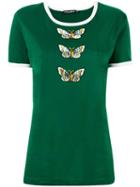 Dolce & Gabbana - Butterfly T-shirt - Women - Cotton/polyester - 42, Green, Cotton/polyester