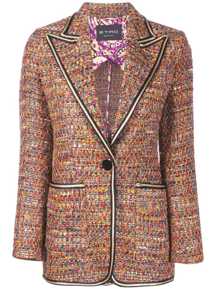 Etro Woven Blazer - Neutrals