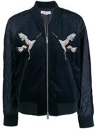 Golden Goose Embroidered Bomber Jacket - Blue