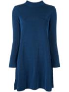 M Missoni Metallic Knit Dress, Women's, Size: 40, Blue, Polyamide/viscose/wool/metallic Fibre