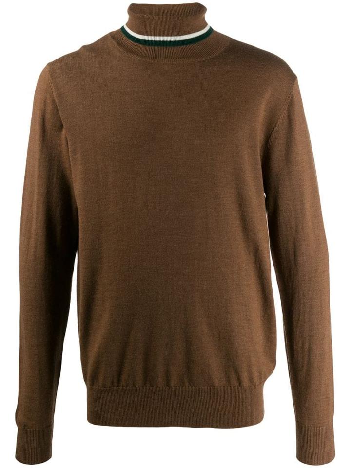 Bellerose Contrast Stripe Sweater - Brown
